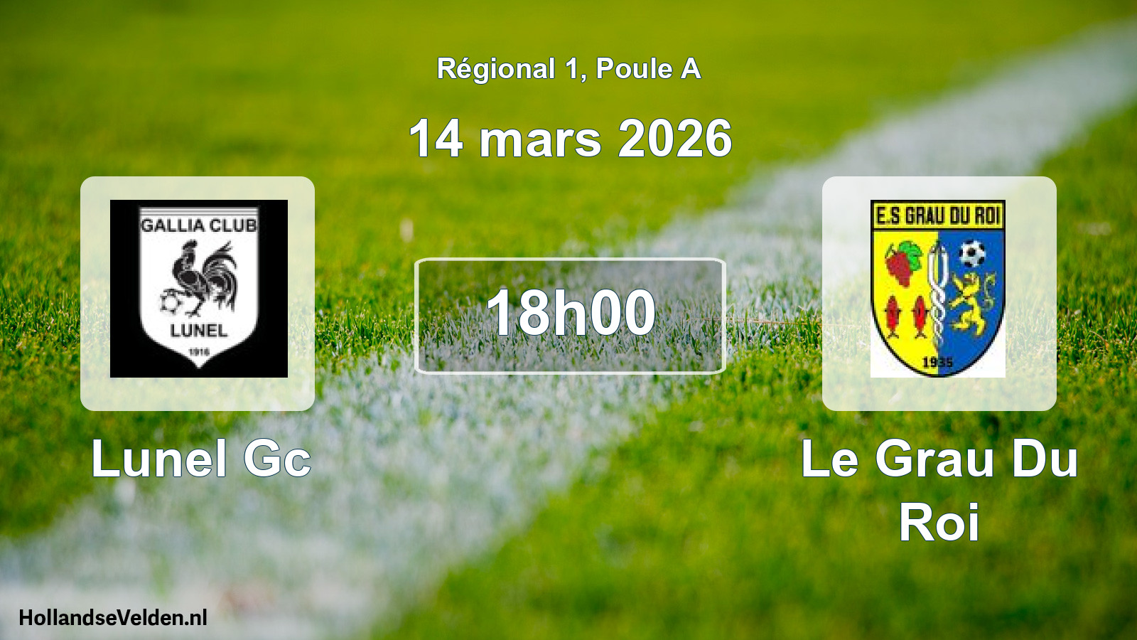 Scheduled Match: Lunel Gc - Le Grau Du Roi (14 March 2026)