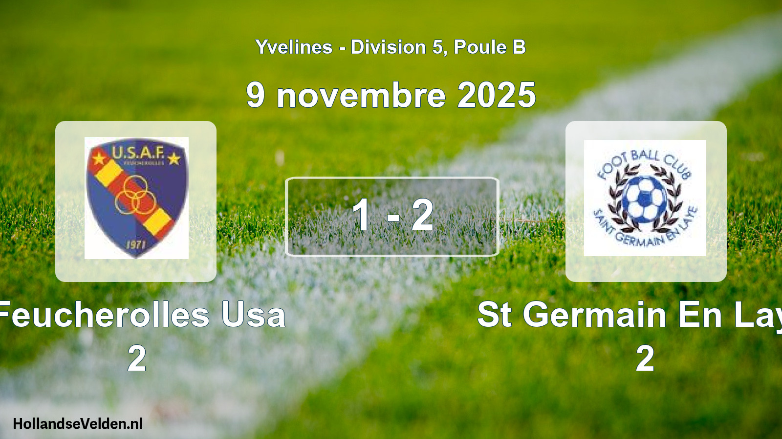 Gespeelde wedstrijd: Feucherolles Usa 2 - St Germain En Laye 2 1 - 2 (9 november 2025)