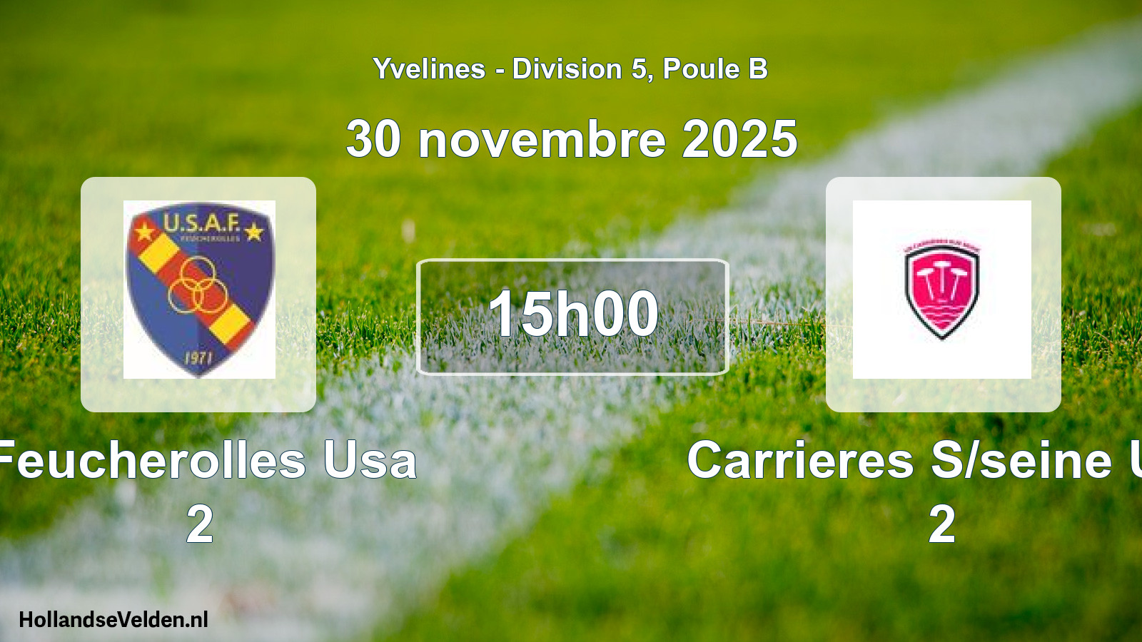 Match programmé: Feucherolles Usa 2 - Carrieres S/seine US 2 (30 novembre 2025)