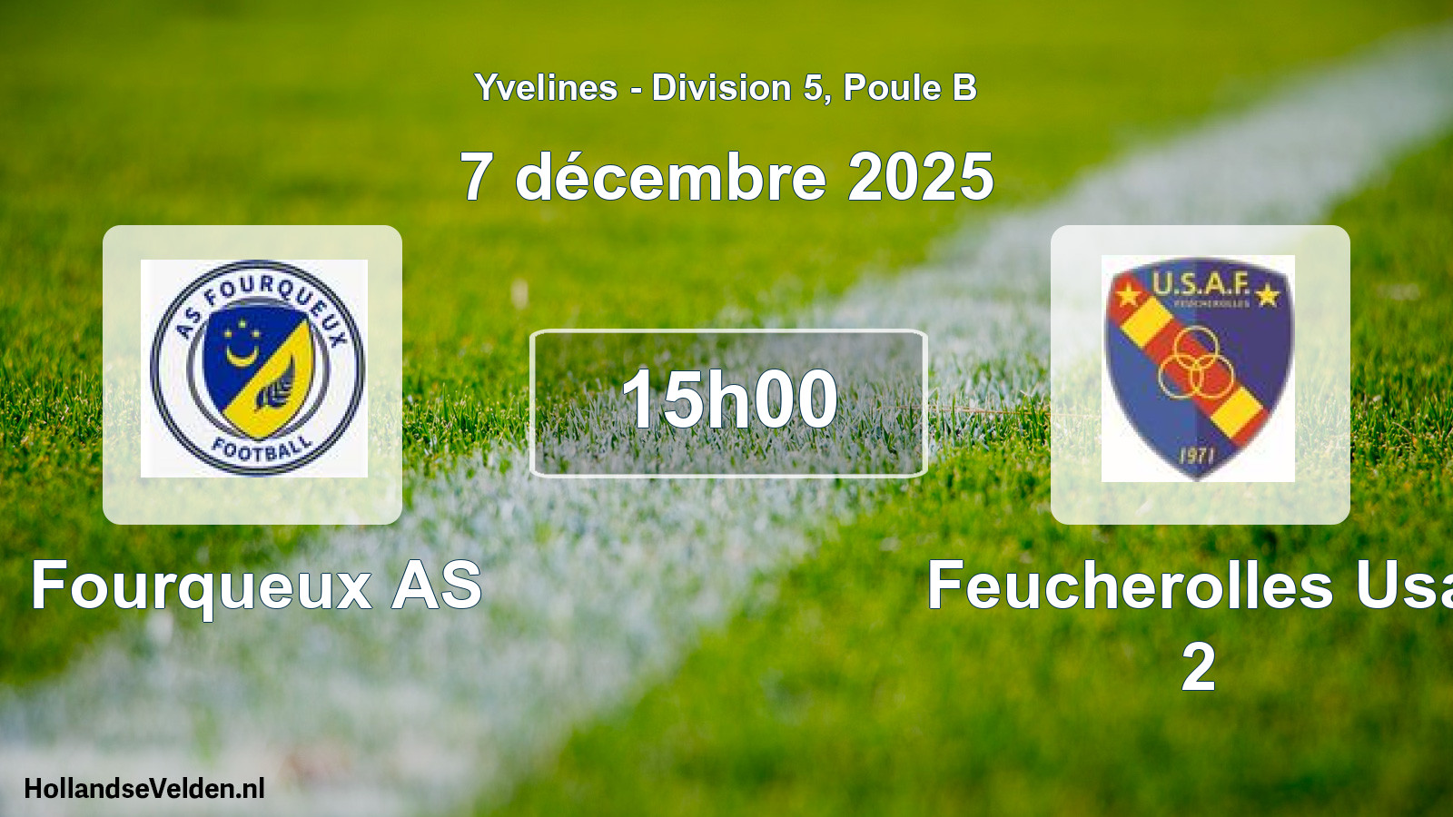 Match programmé: Fourqueux AS - Feucherolles Usa 2 (7 décembre 2025)