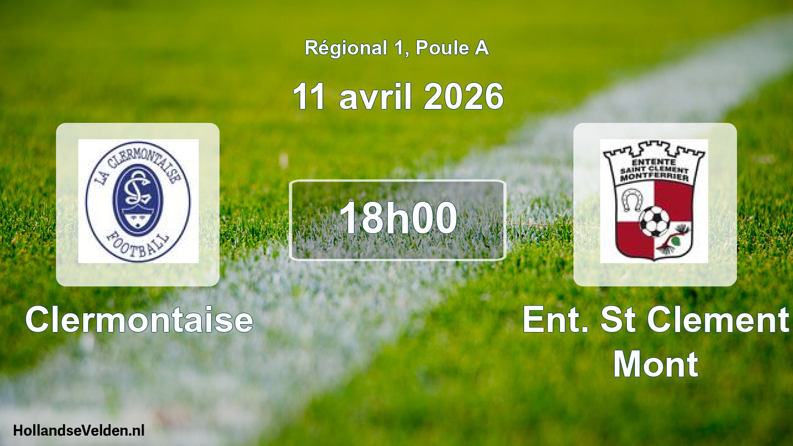 Scheduled Match: Clermontaise - Ent. St Clement Mont (11 April 2026)