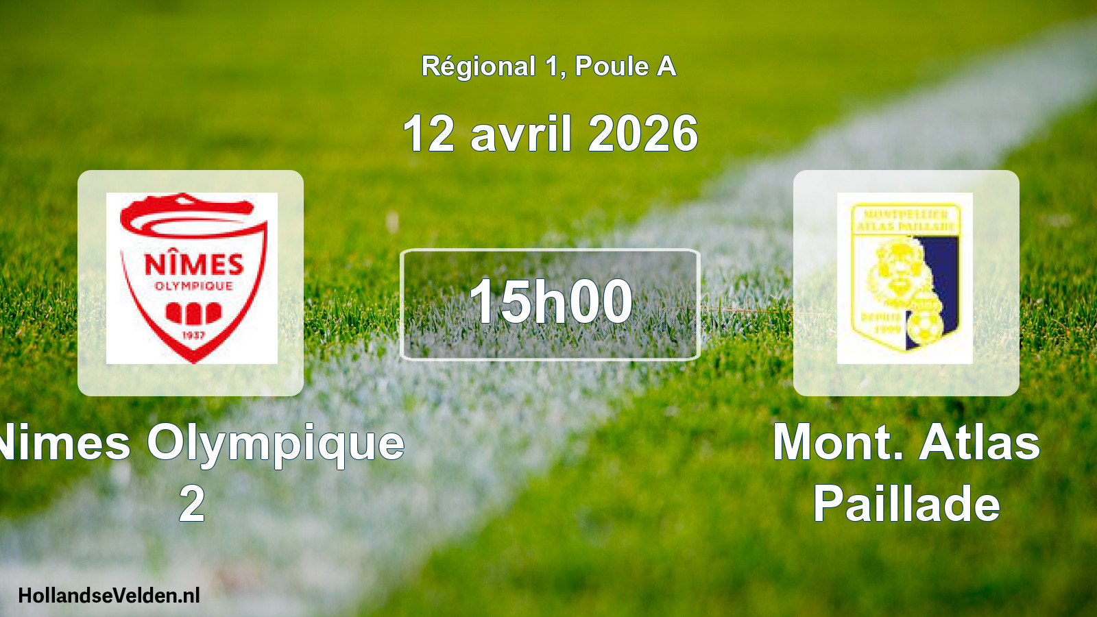 Scheduled Match: Nimes Olympique 2 - Mont. Atlas Paillade (12 April 2026)