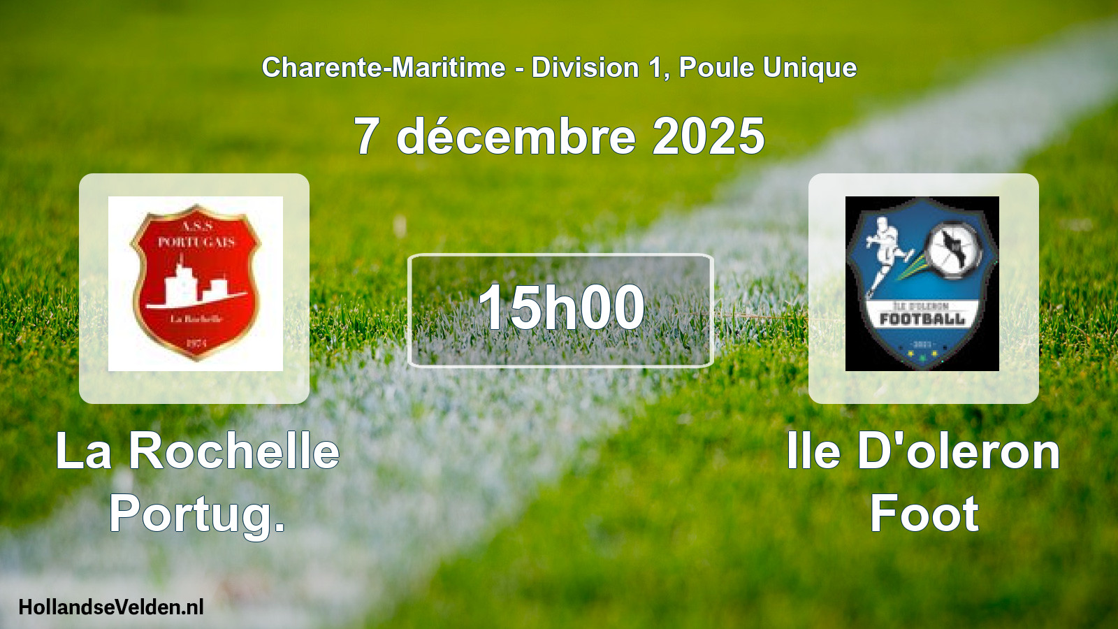 Geplande wedstrijd: La Rochelle Portug. - Ile D'oleron Foot (7 december 2025)