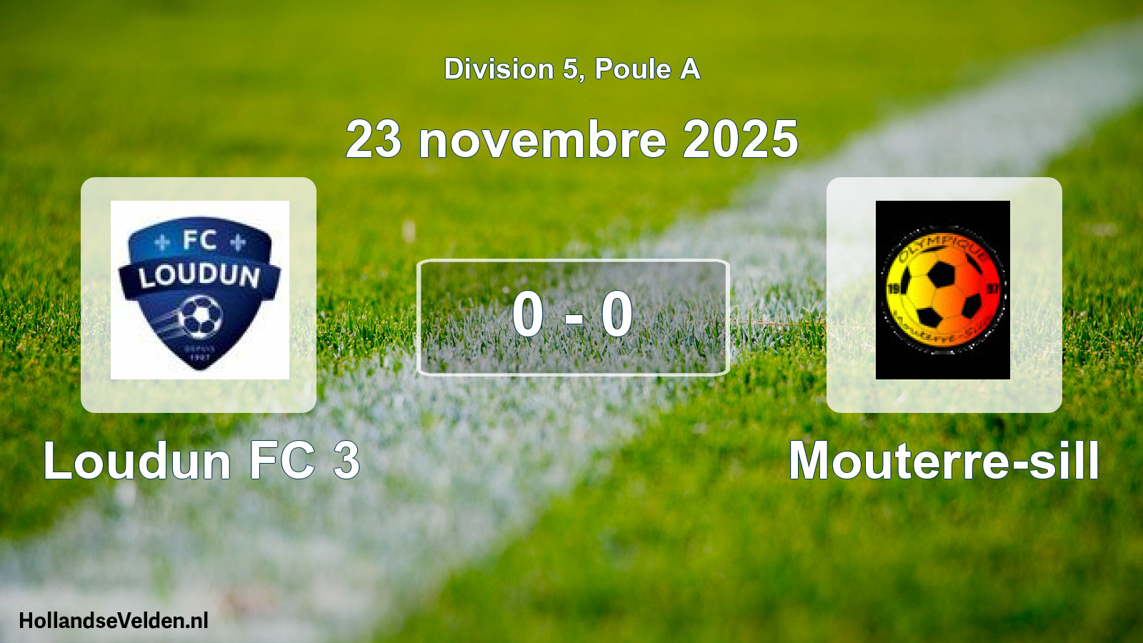 Gespeelde wedstrijd: Loudun FC 3 - Mouterre-sill 0 - 0 (23 november 2025)