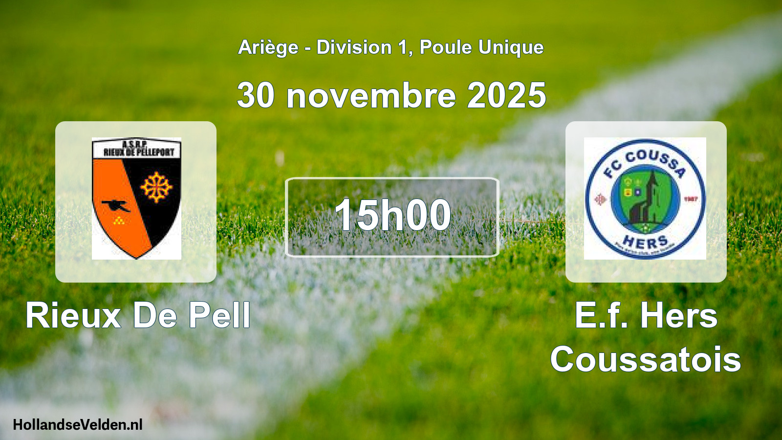 Scheduled Match: Rieux De Pell - E.f. Hers Coussatois (30 November 2025)