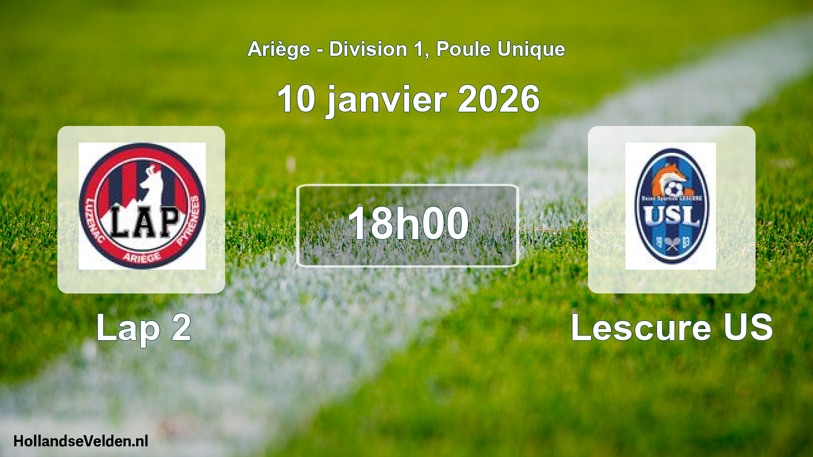 Match programmé: Lap 2 - Lescure US (10 janvier 2026)