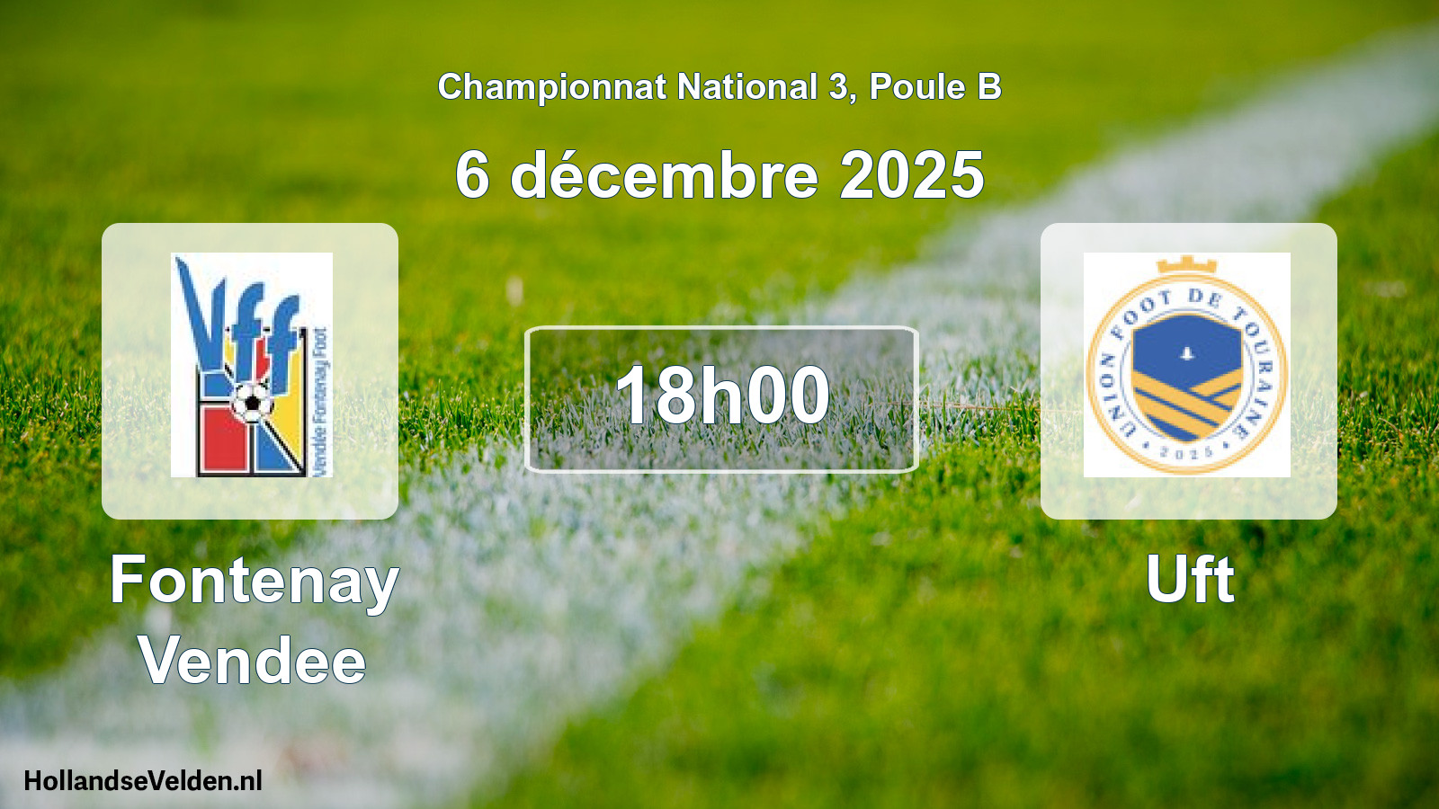 Geplande wedstrijd: Fontenay Vendee - Uft (6 décembre 2025)