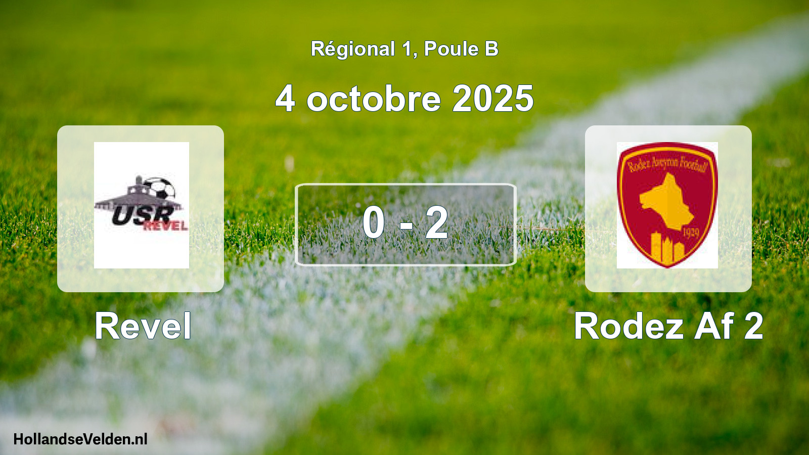 Total number of matches played: Revel - Rodez Af 2 0 - 2 (4 October 2025)