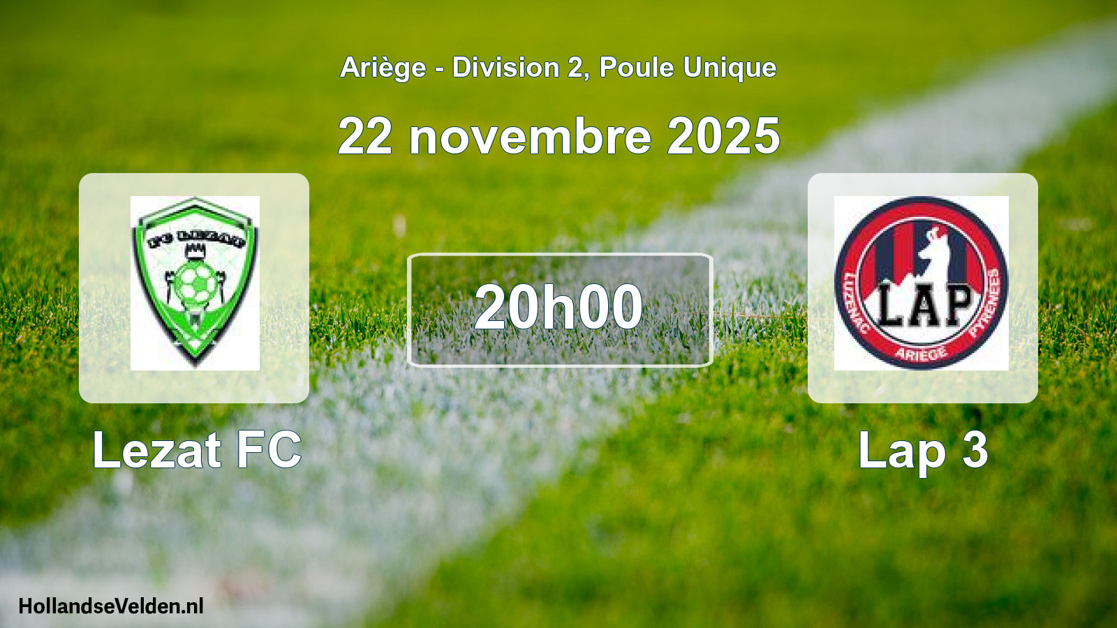 Match programmé: Lezat FC - Lap 3 (22 novembre 2025)