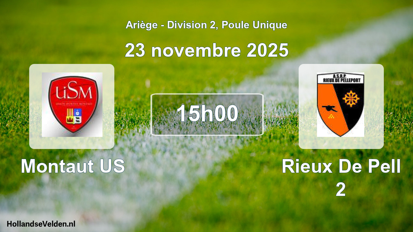 Geplande wedstrijd: Montaut US - Rieux De Pell 2 (23 november 2025)