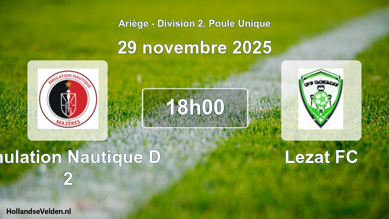 Scheduled Match: Emulation Nautique D 2 - Lezat FC (29 November 2025)