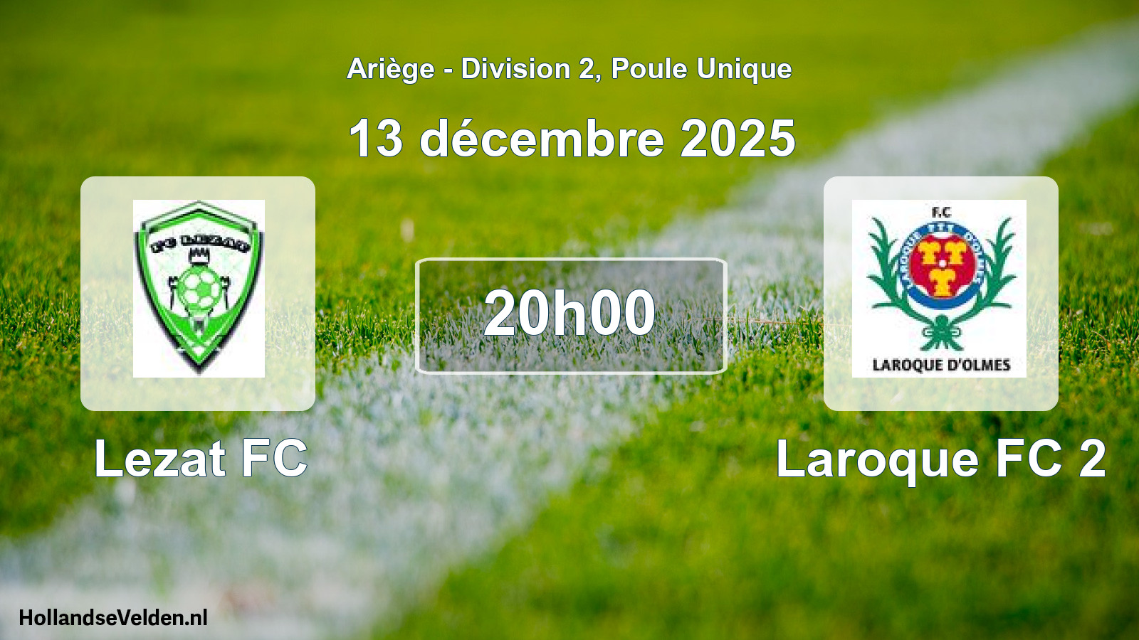 Scheduled Match: Lezat FC - Laroque FC 2 (13 December 2025)