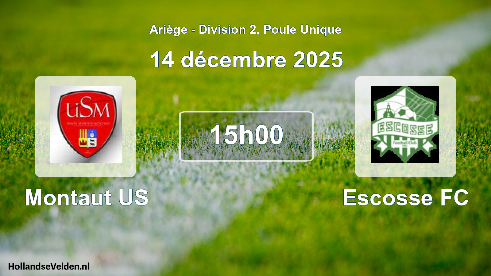 Scheduled Match: Montaut US - Escosse FC (14 December 2025)