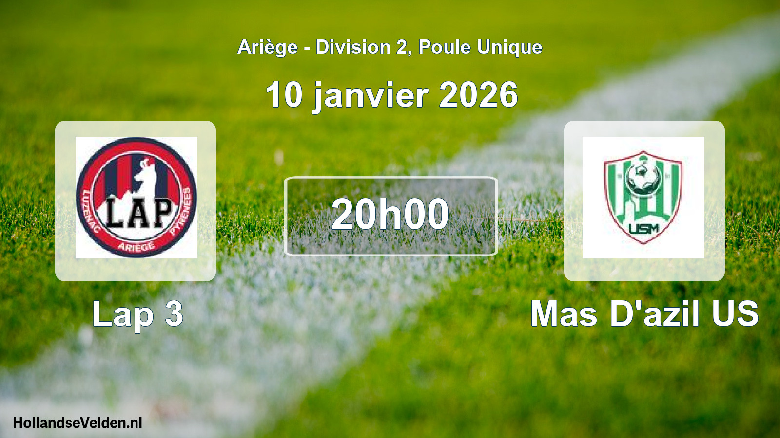 Match programmé: Lap 3 - Mas D'azil US (10 janvier 2026)