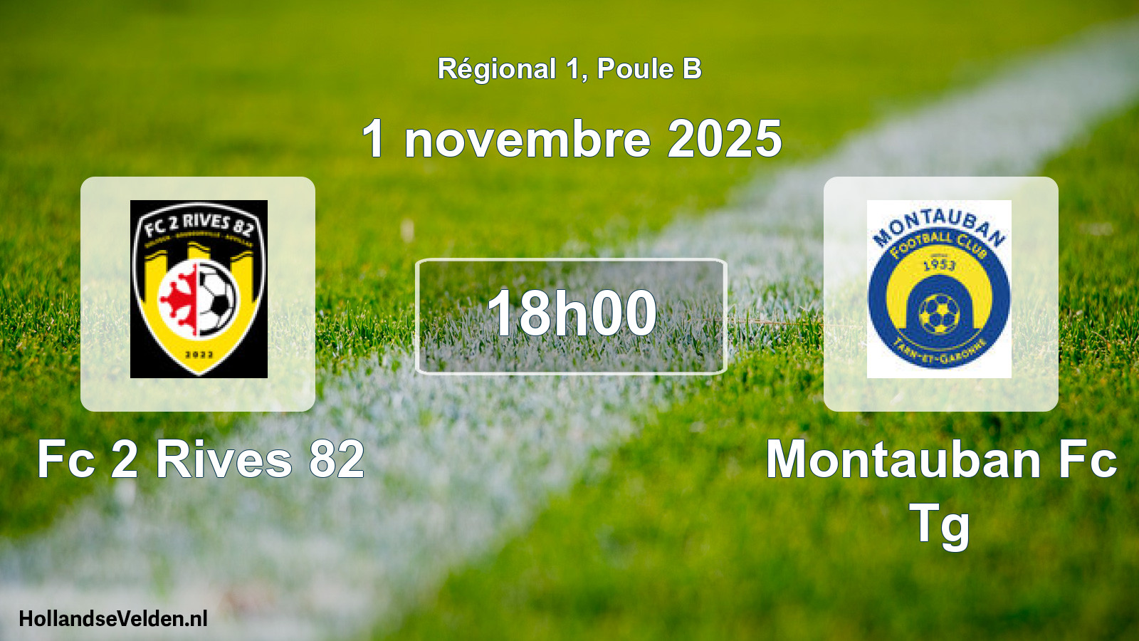 Scheduled Match: Fc 2 Rives 82 - Montauban Fc Tg (1 November 2025)