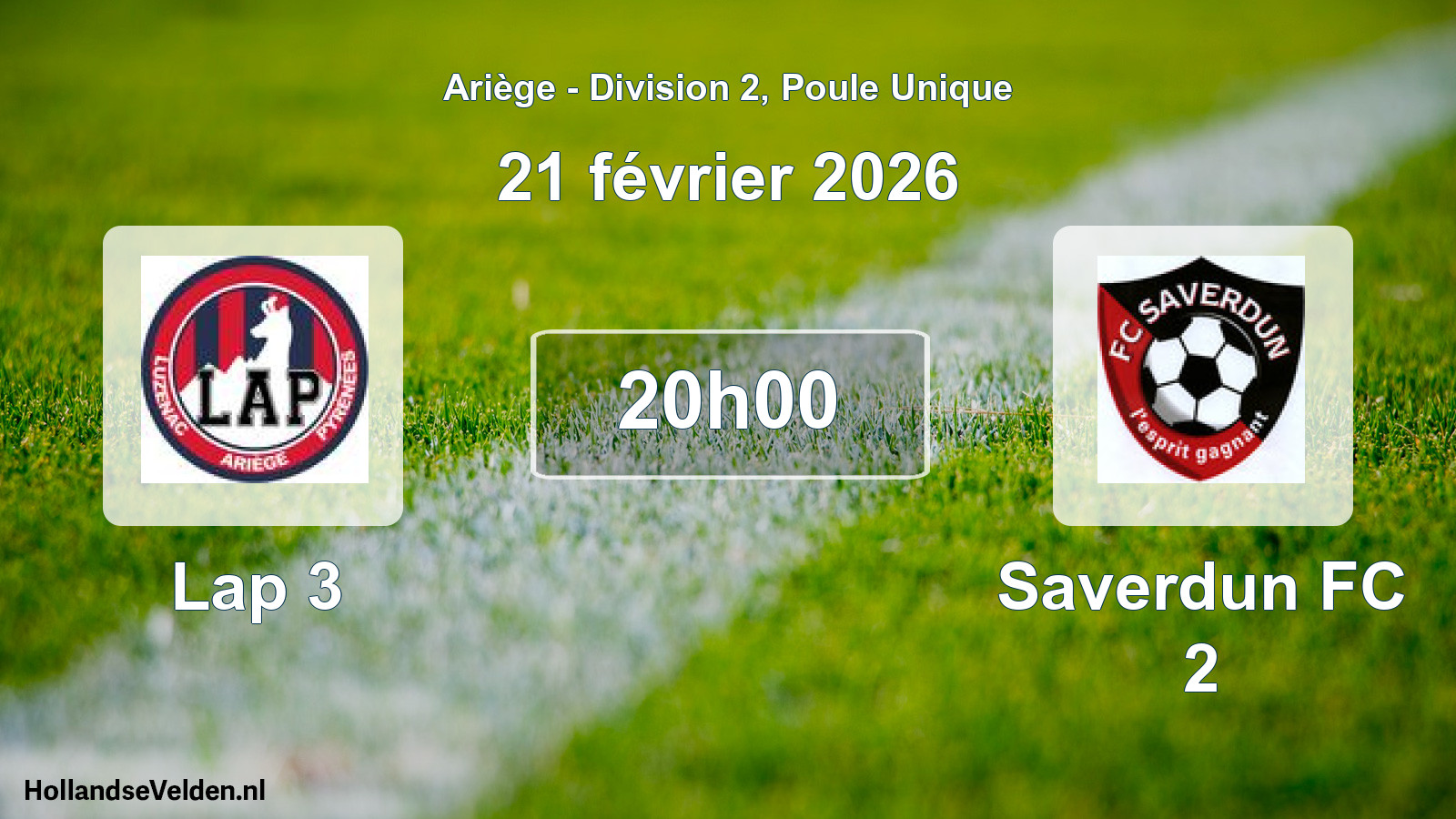 Scheduled Match: Lap 3 - Saverdun FC 2 (21 February 2026)