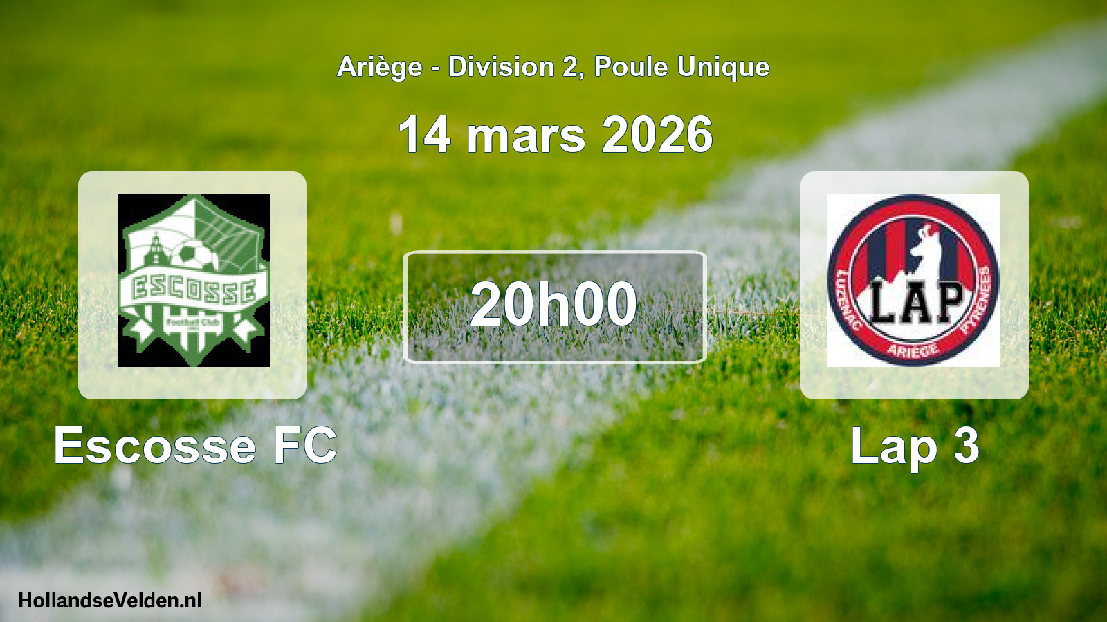 Scheduled Match: Escosse FC - Lap 3 (14 March 2026)