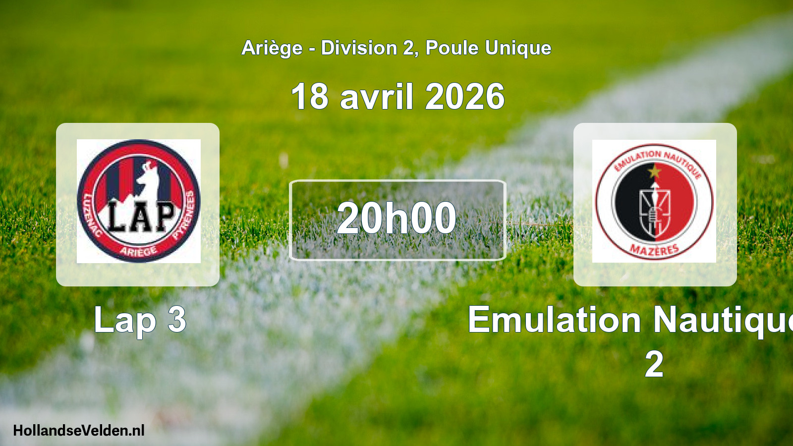 Scheduled Match: Lap 3 - Emulation Nautique D 2 (18 April 2026)