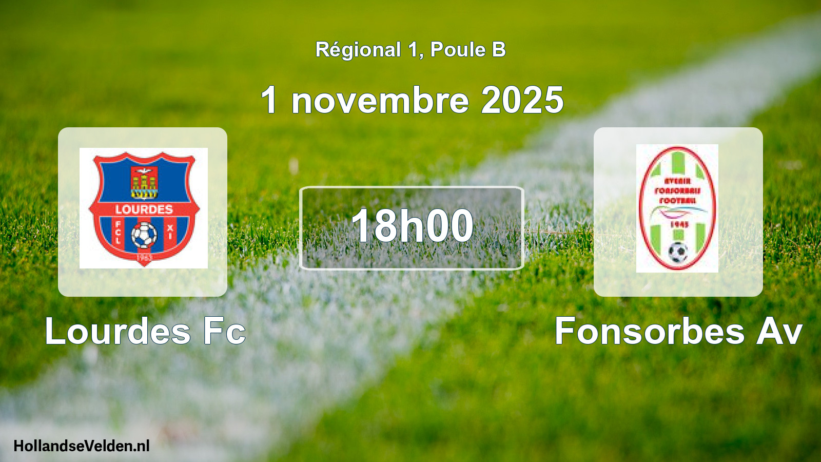 Scheduled Match: Lourdes Fc - Fonsorbes Av (1 November 2025)