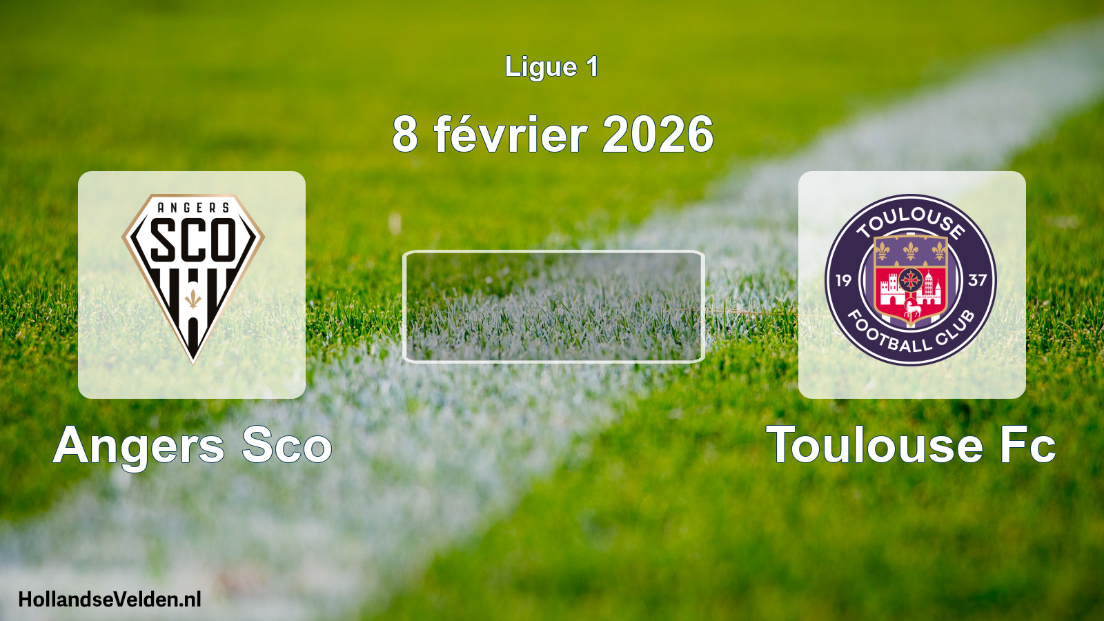 Geplande wedstrijd: Angers Sco - Toulouse Fc (8 février 2026)
