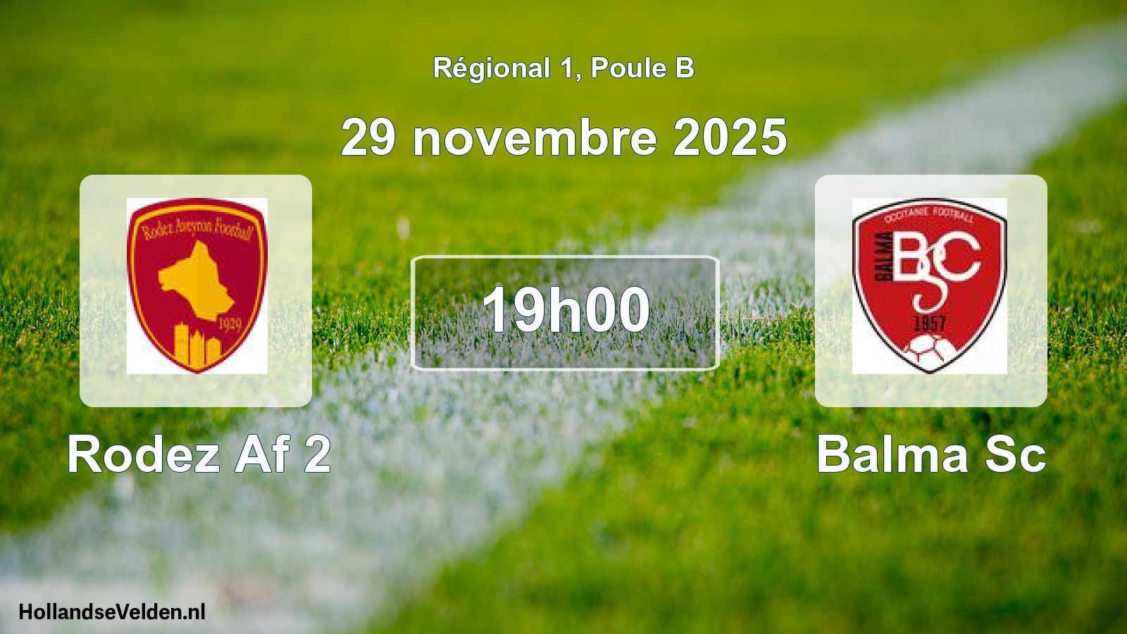 Geplande wedstrijd: Rodez Af 2 - Balma Sc (29 novembre 2025)