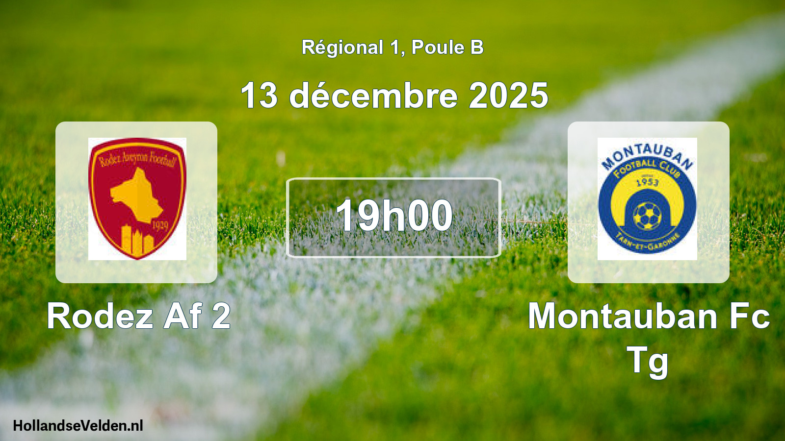 Scheduled Match: Rodez Af 2 - Montauban Fc Tg (13 December 2025)