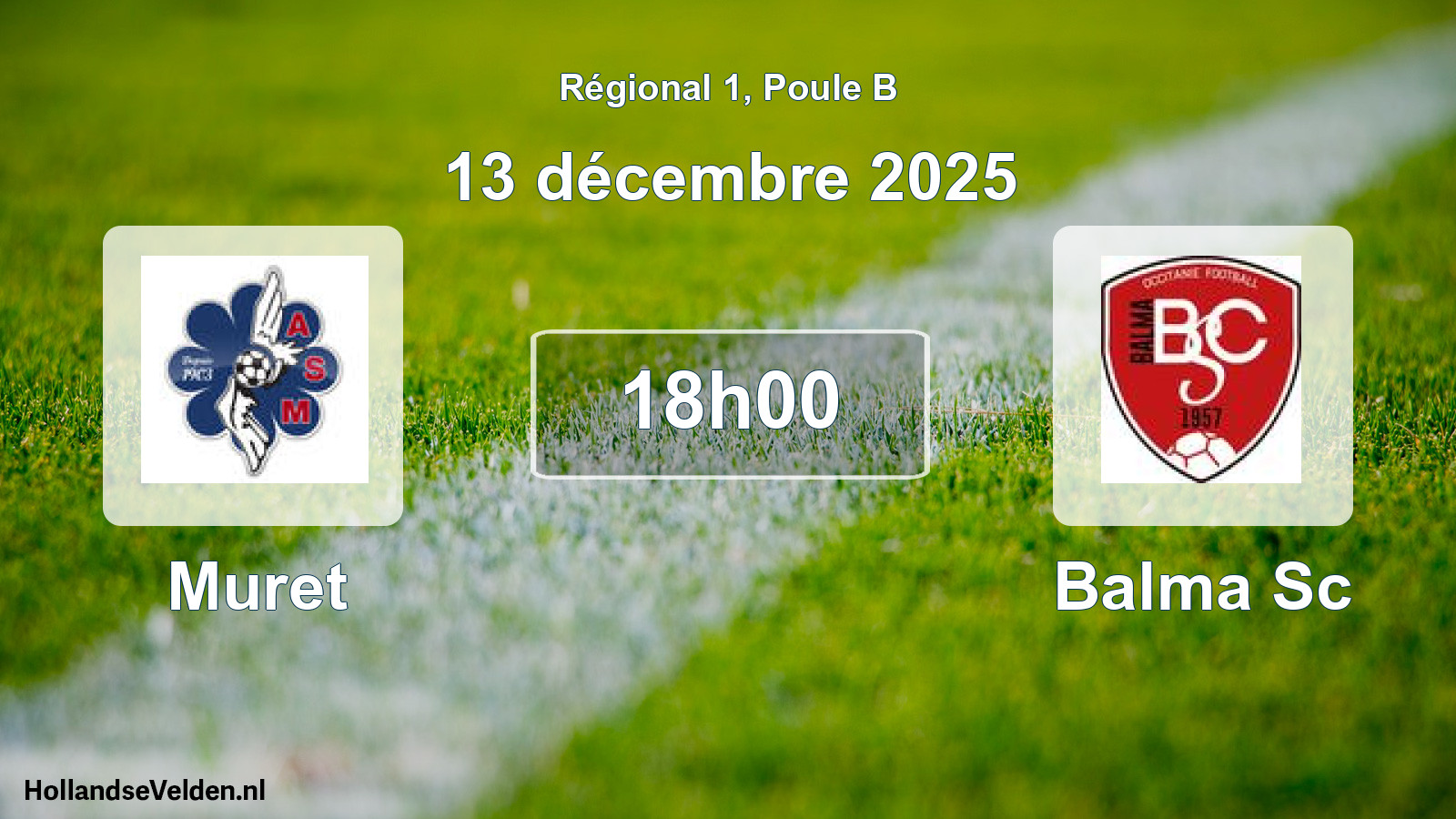 Geplande wedstrijd: Muret - Balma Sc (13 december 2025)
