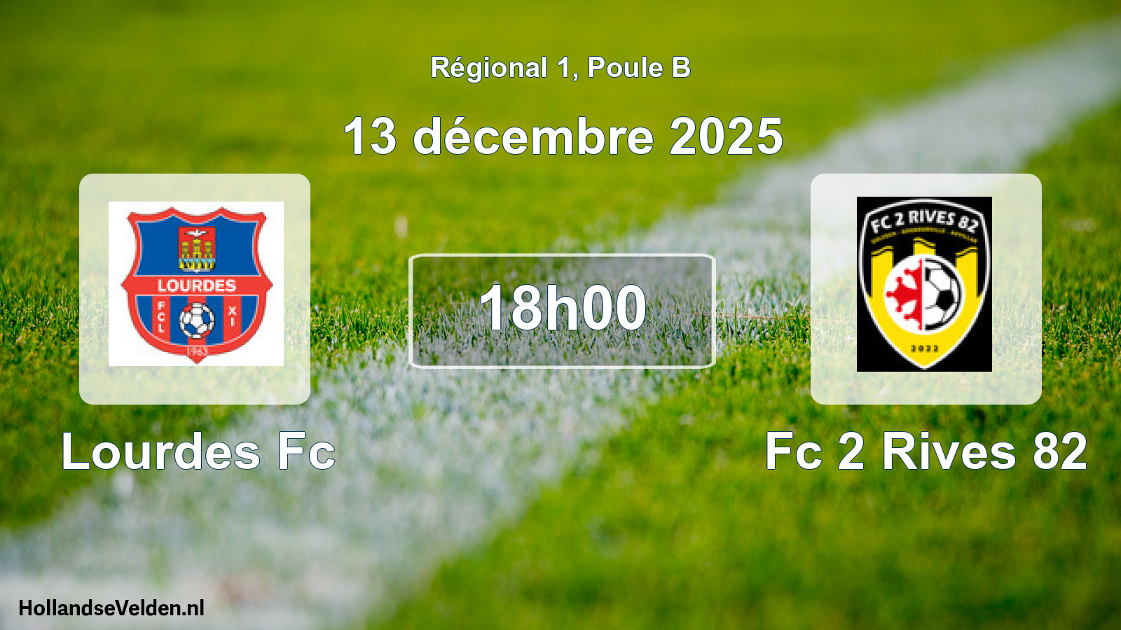 Scheduled Match: Lourdes Fc - Fc 2 Rives 82 (13 December 2025)