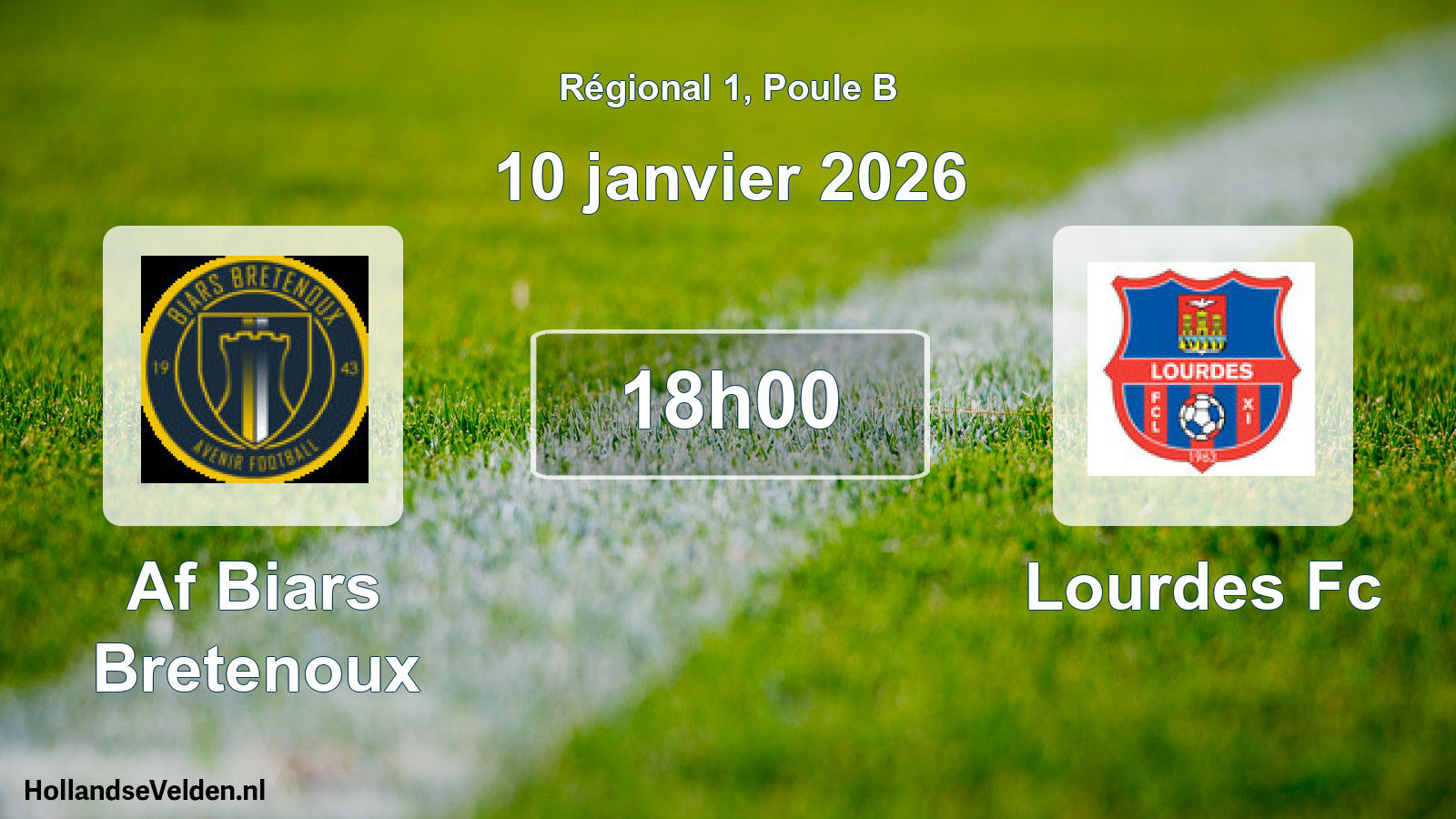 Geplande wedstrijd: Af Biars Bretenoux - Lourdes Fc (10 januari 2026)