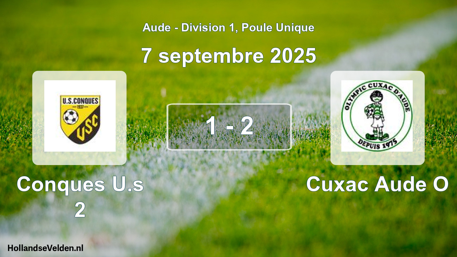 Match joué: Conques U.s 2 - Cuxac Aude O 1 - 2 (7 septembre 2025)