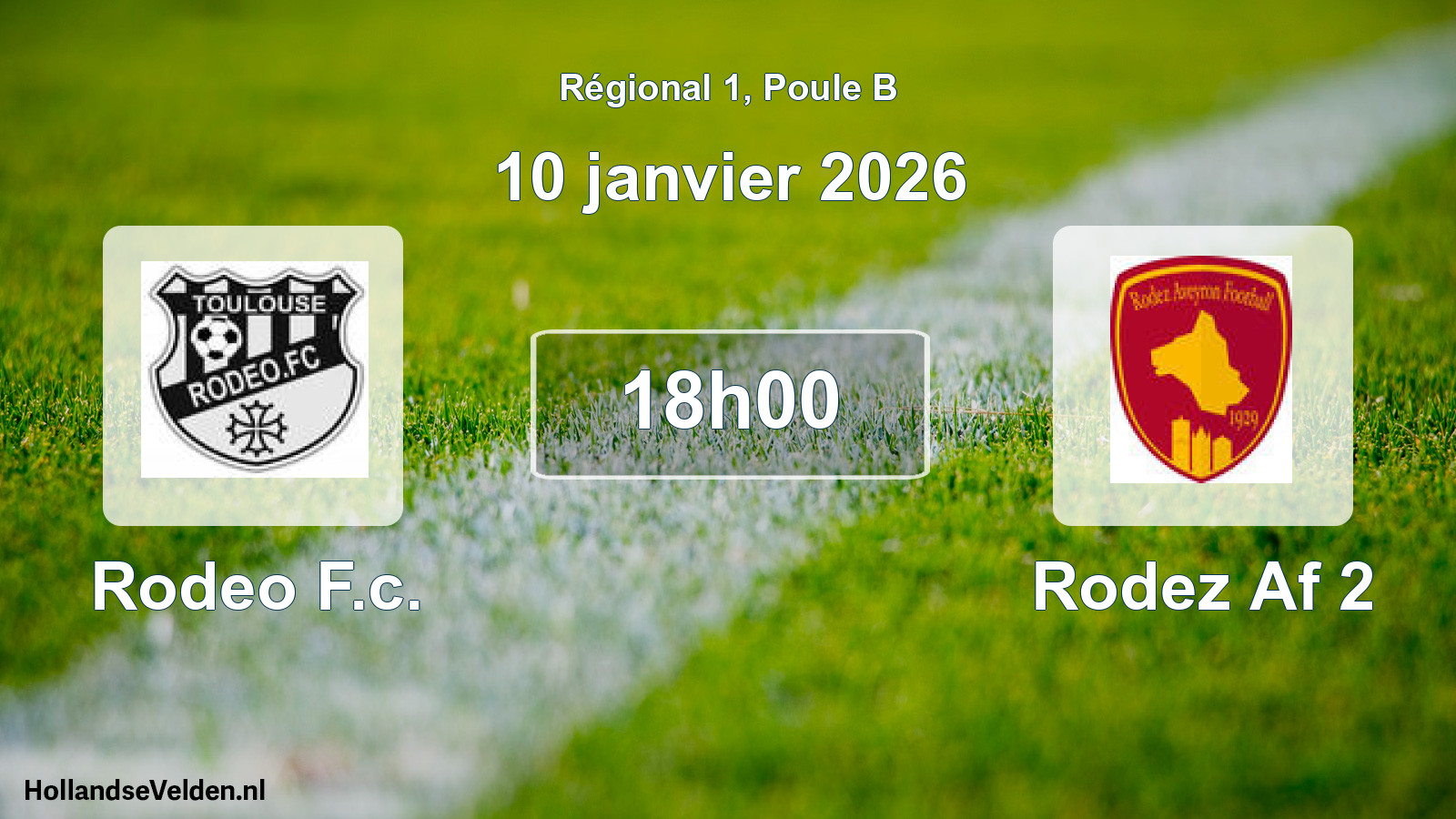 Scheduled Match: Rodeo F.c. - Rodez Af 2 (10 January 2026)