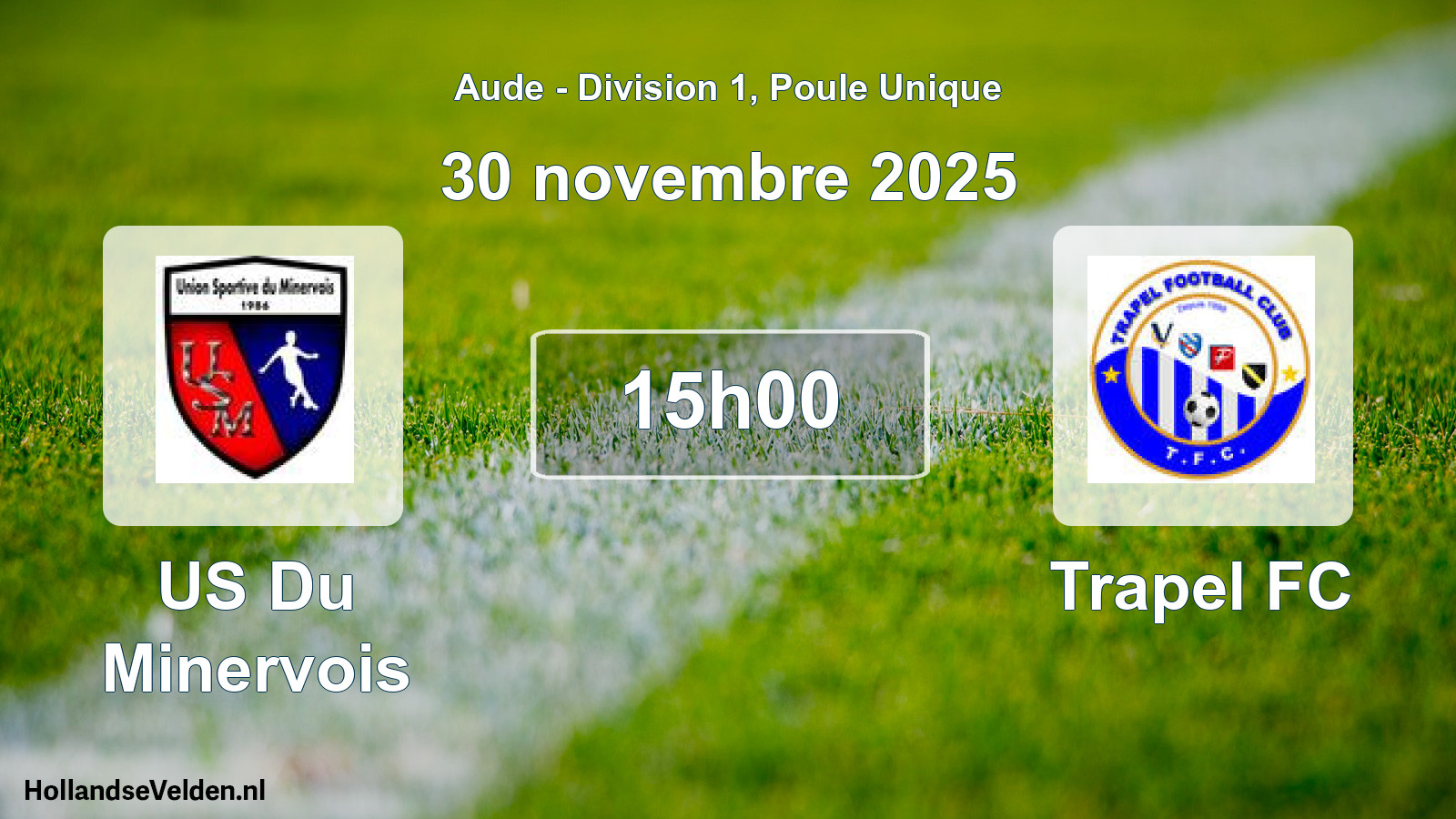 Match programmé: US Du Minervois - Trapel FC (30 novembre 2025)