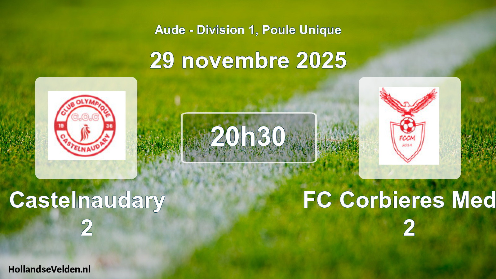 Scheduled Match: Castelnaudary 2 - FC Corbieres Medit. 2 (30 November 2025)