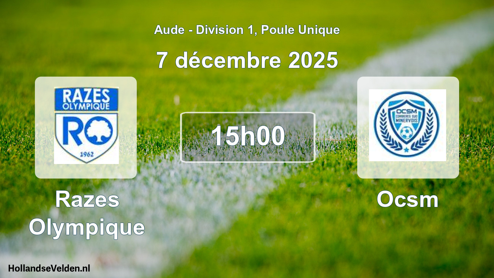 Scheduled Match: Razes Olympique - Ocsm (7 December 2025)