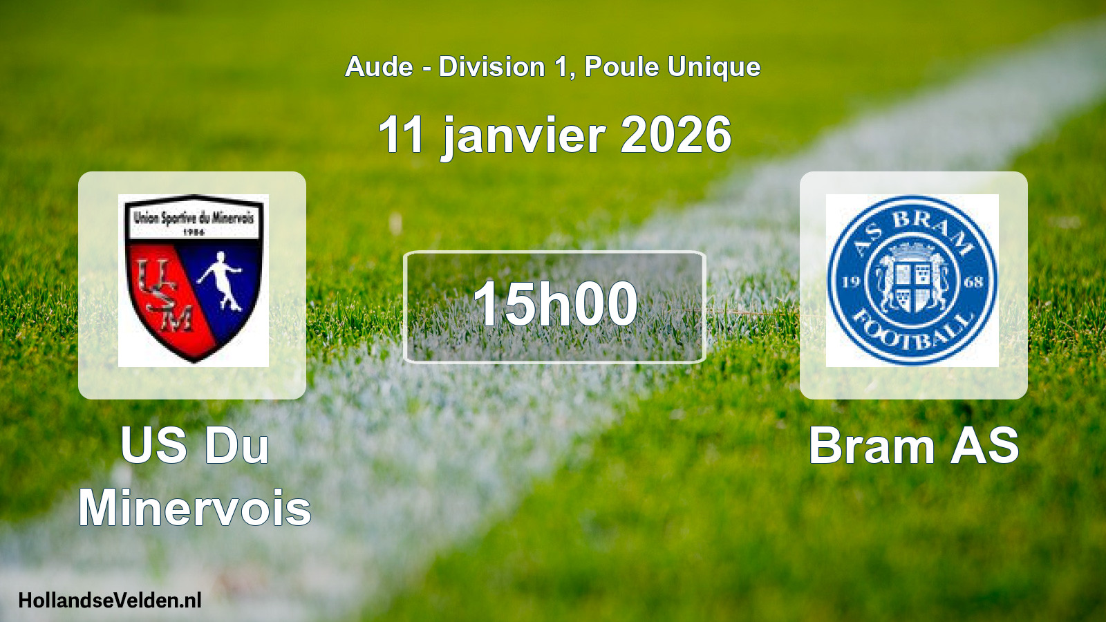 Match programmé: US Du Minervois - Bram AS (11 janvier 2026)