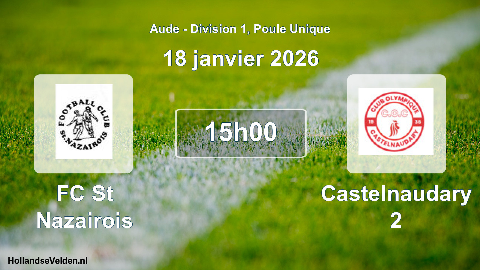 Scheduled Match: FC St Nazairois - Castelnaudary 2 (18 January 2026)