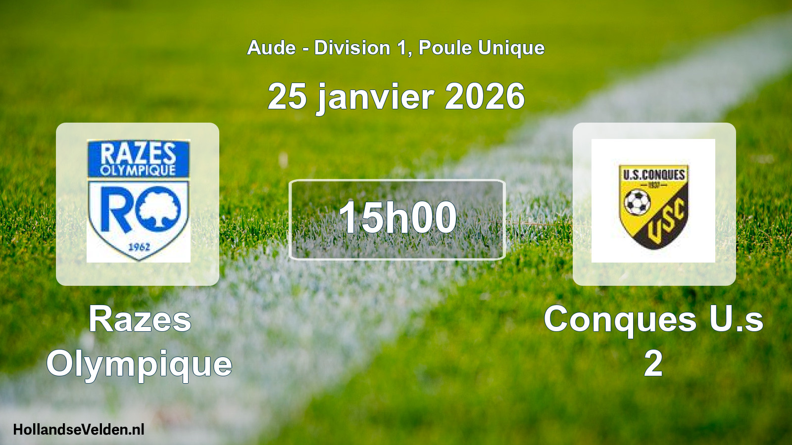 Scheduled Match: Razes Olympique - Conques U.s 2 (25 January 2026)