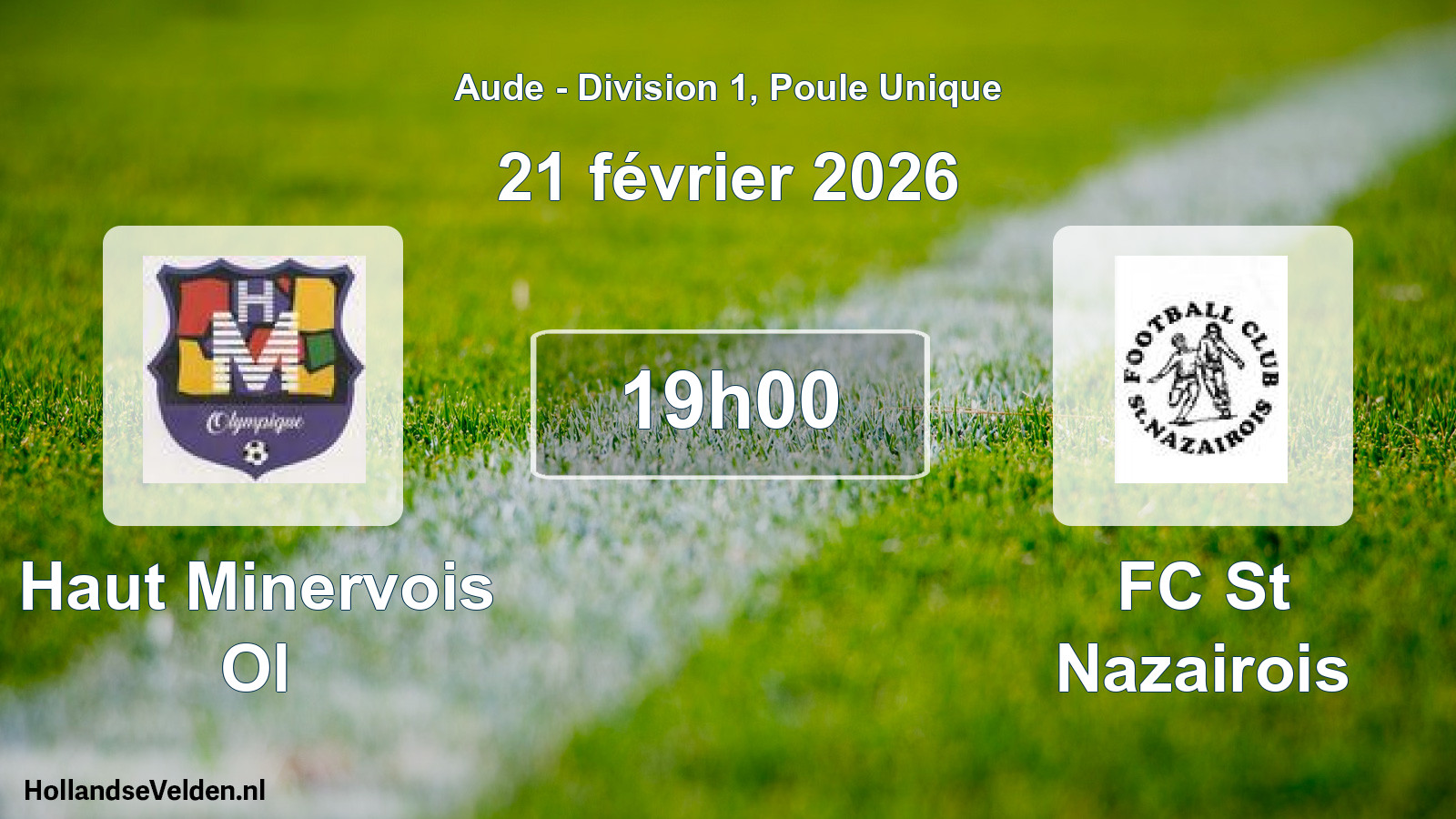 Geplande wedstrijd: Haut Minervois Ol - FC St Nazairois (21 februari 2026)