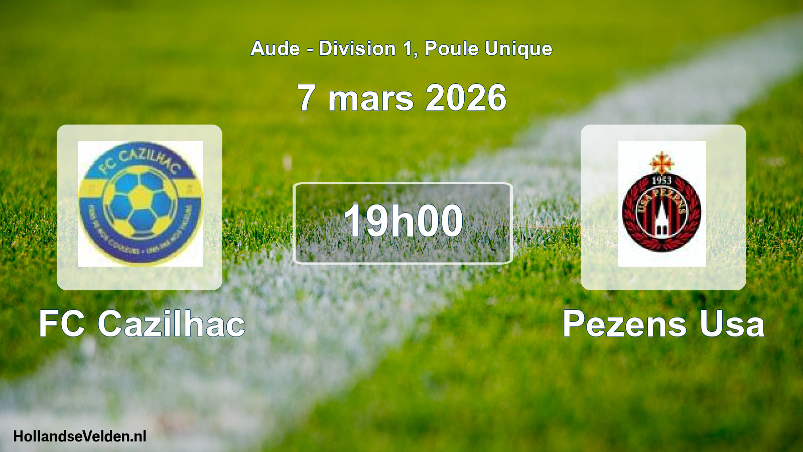 Scheduled Match: FC Cazilhac - Pezens Usa (7 March 2026)