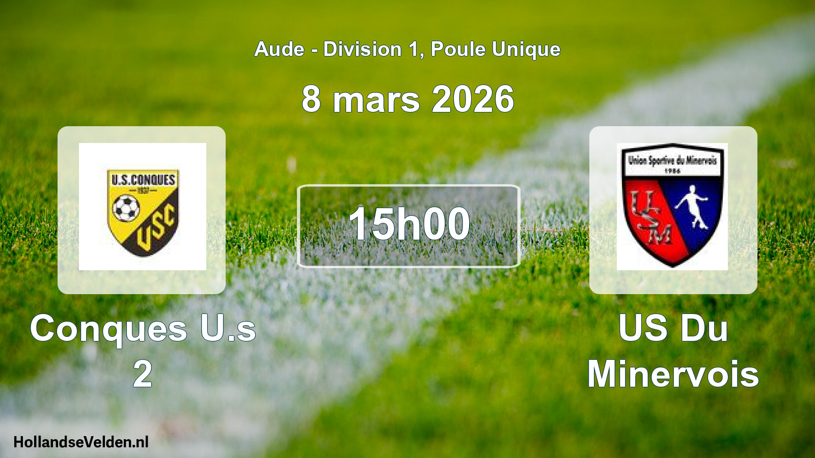 Match programmé: Conques U.s 2 - US Du Minervois (8 mars 2026)
