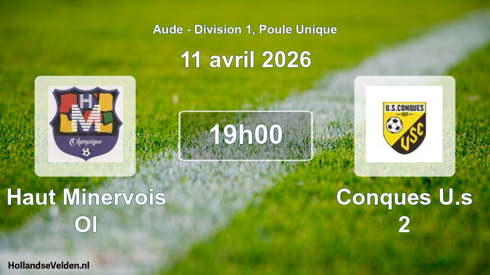 Match programmé: Haut Minervois Ol - Conques U.s 2 (11 avril 2026)