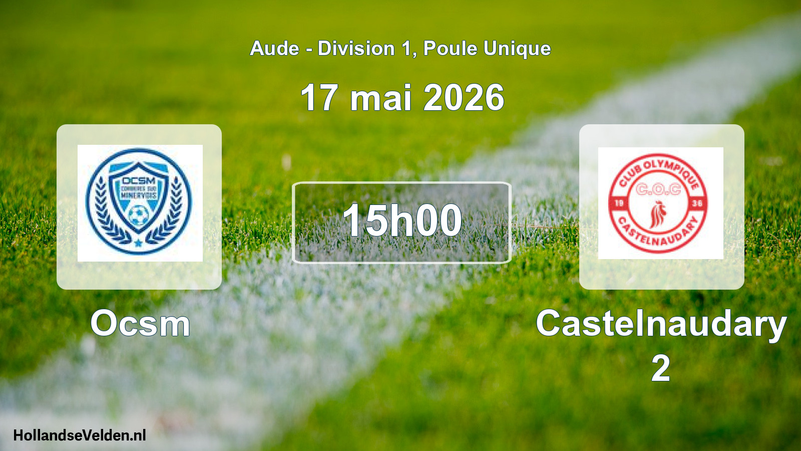 Match programmé: Ocsm - Castelnaudary 2 (17 mai 2026)