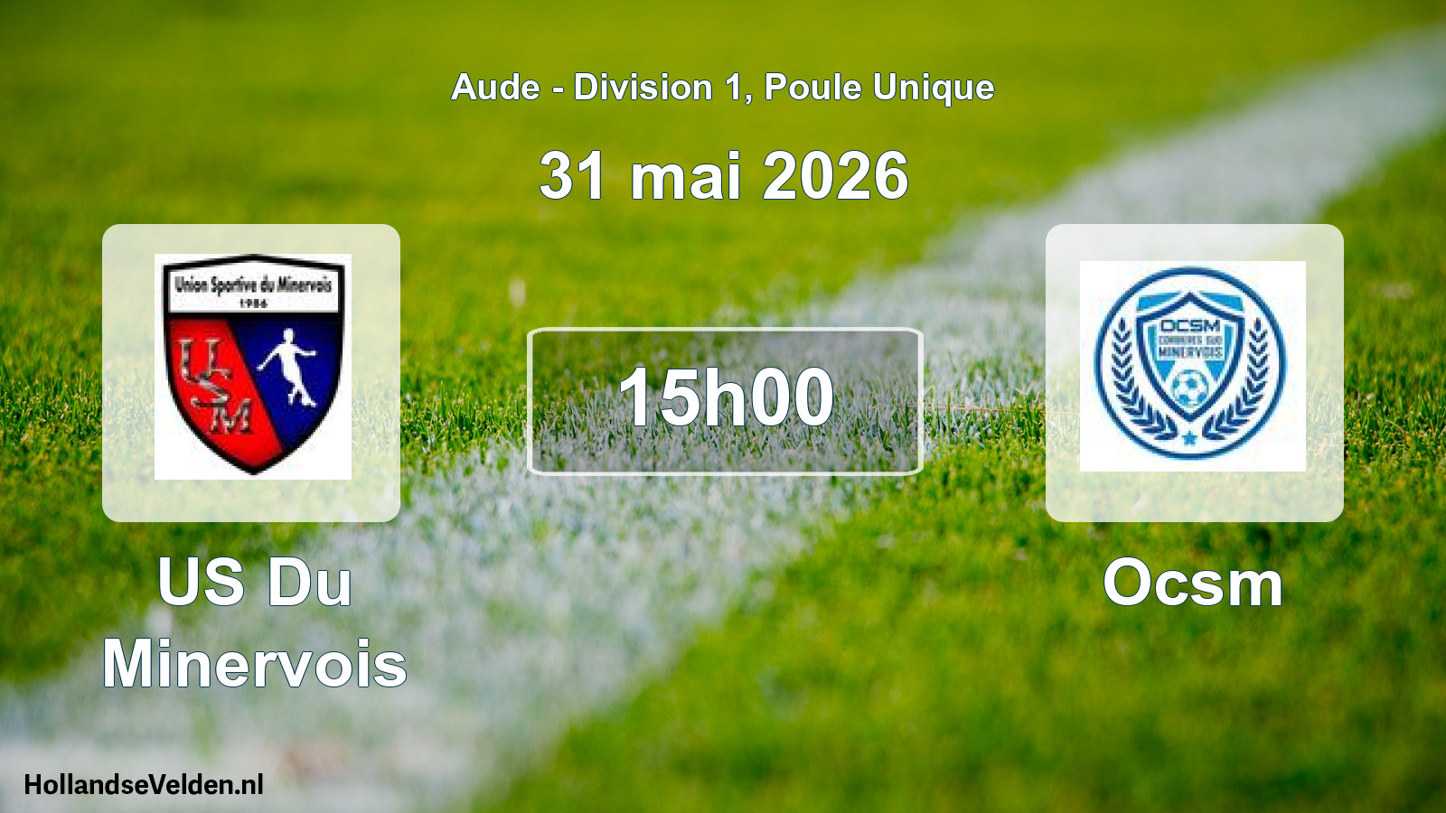 Scheduled Match: US Du Minervois - Ocsm (31 May 2026)
