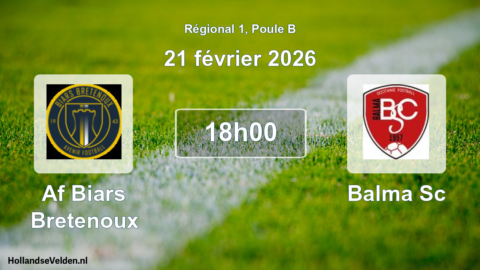 Scheduled Match: Af Biars Bretenoux - Balma Sc (21 February 2026)