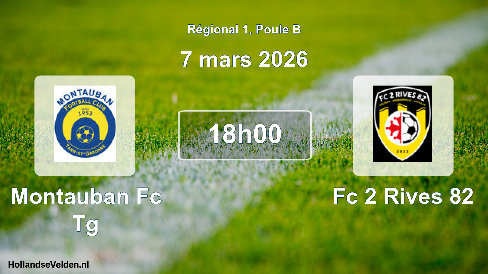 Scheduled Match: Montauban Fc Tg - Fc 2 Rives 82 (7 March 2026)