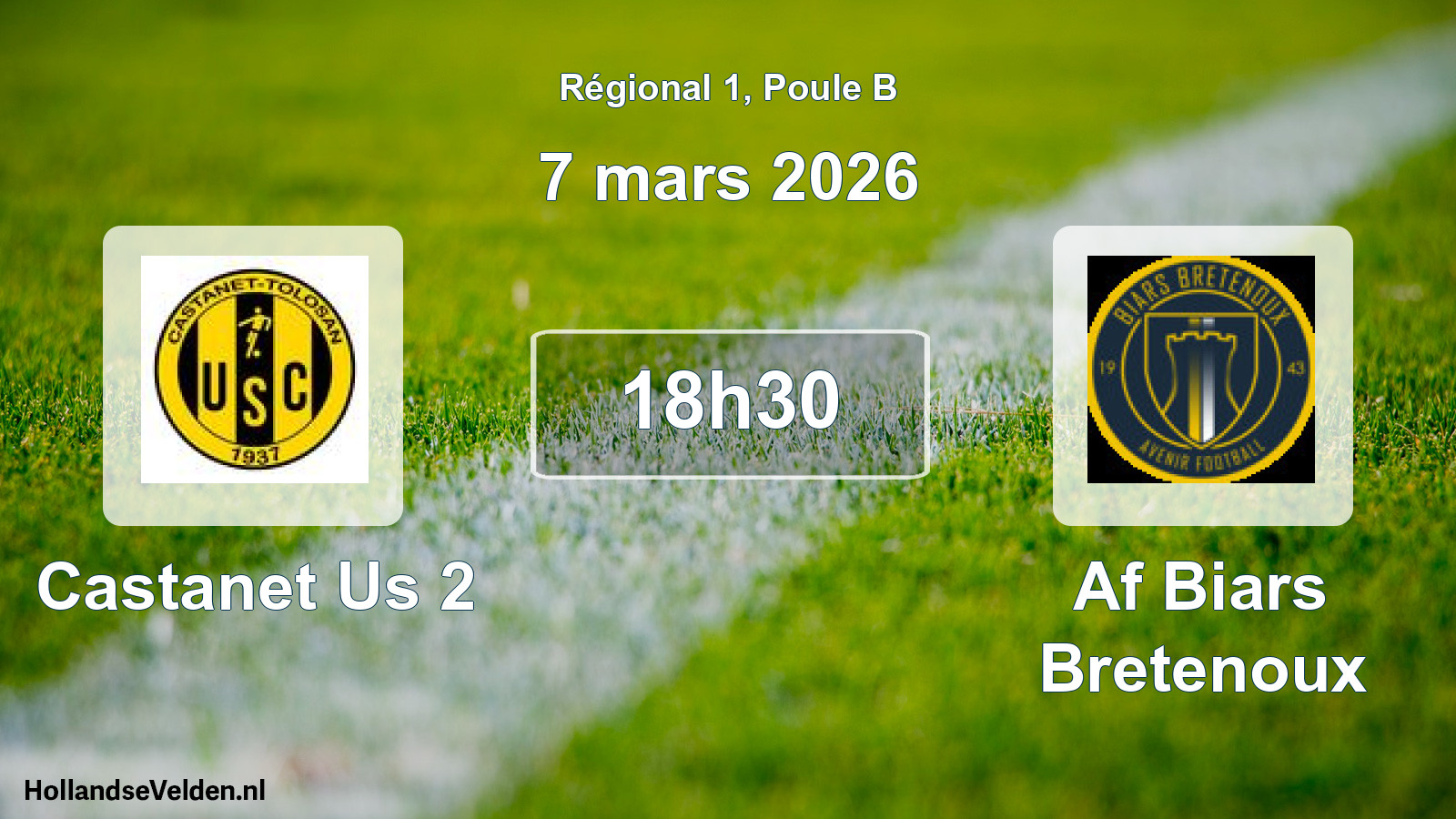 Geplande wedstrijd: Castanet Us 2 - Af Biars Bretenoux (7 mars 2026)