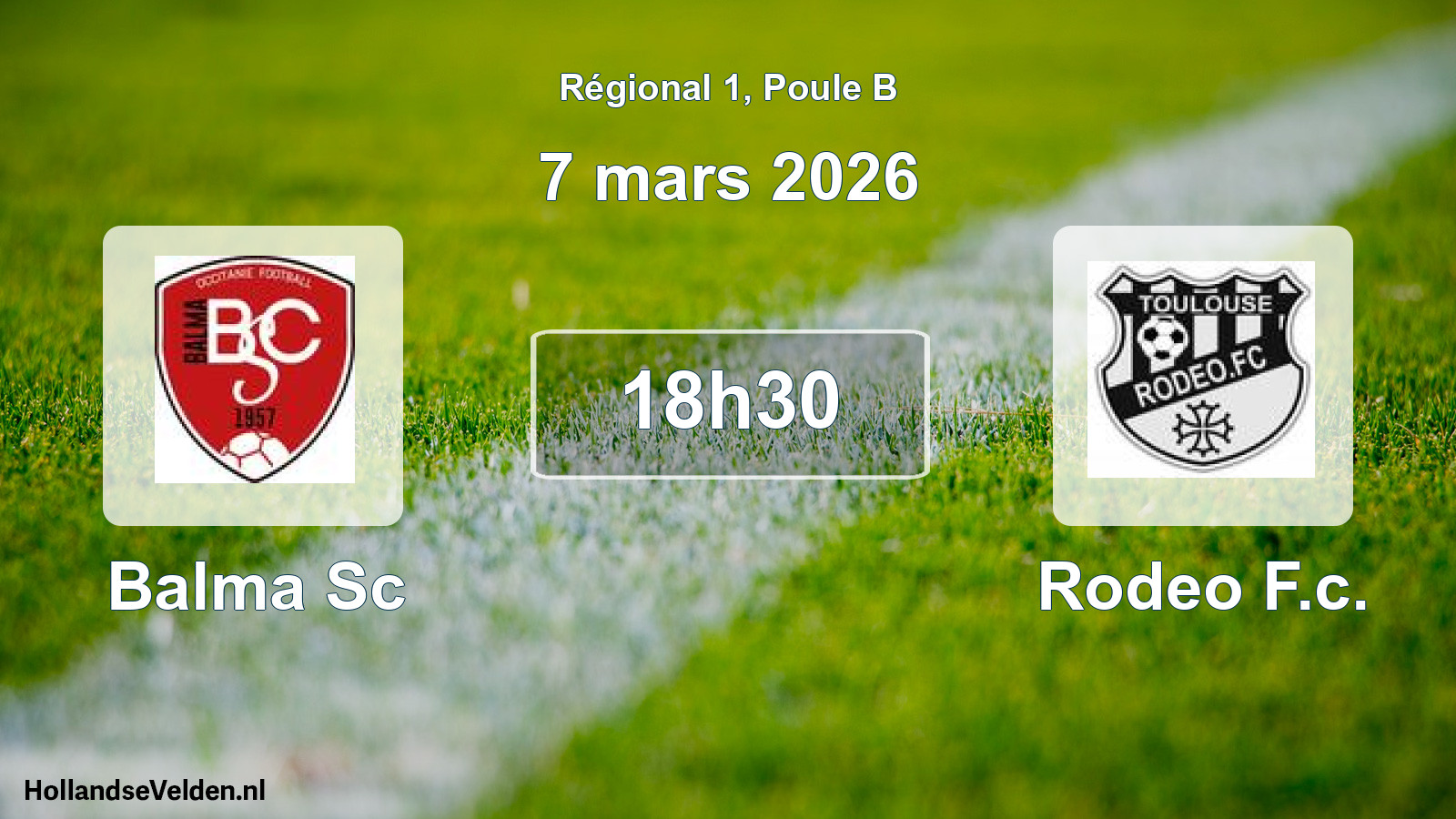 Scheduled Match: Balma Sc - Rodeo F.c. (7 March 2026)