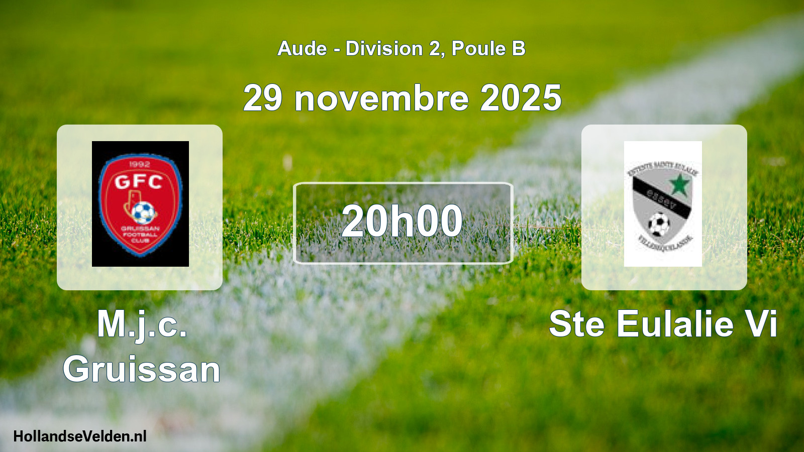 Scheduled Match: M.j.c. Gruissan - Ste Eulalie Vi (29 November 2025)