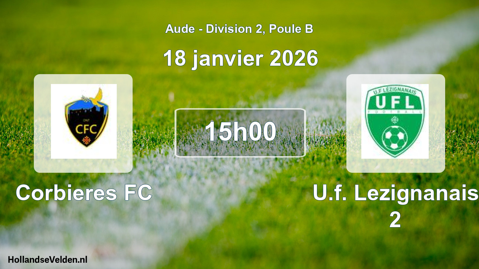 Scheduled Match: Corbieres FC - U.f. Lezignanais 2 (18 January 2026)