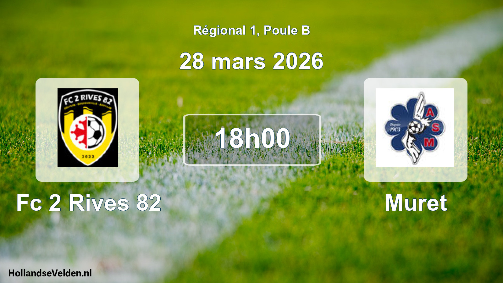 Scheduled Match: Fc 2 Rives 82 - Muret (28 March 2026)